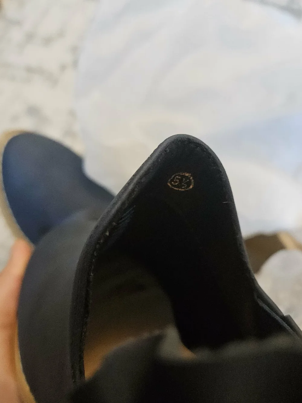 Navy Ruffle-Back Ankle Booties - Women